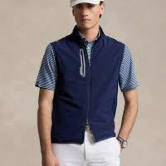 Ralph Lauren X Navy Full Zip Athletic Vest Size M Halloween Patch - Picture 13 of 13